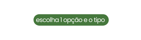 escolha 1 opção e o tipo